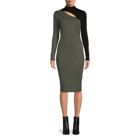 Women’s Juniors Funnel Neck Ribbed Dresses 2-Pack Size XS - Picture 3 of 9